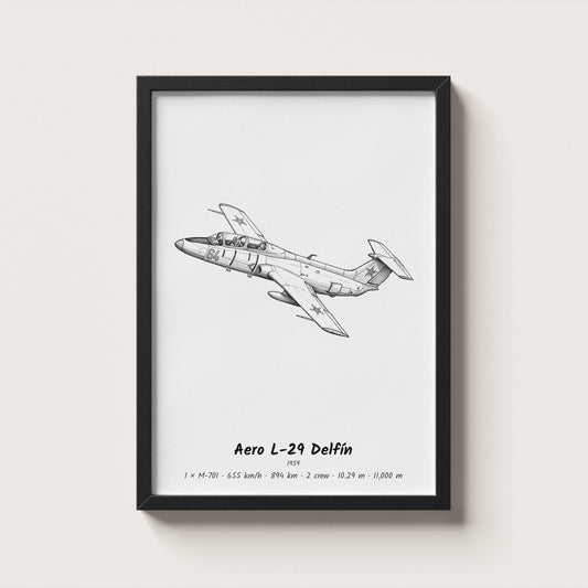 Aero L-29 Delfín Wall Art