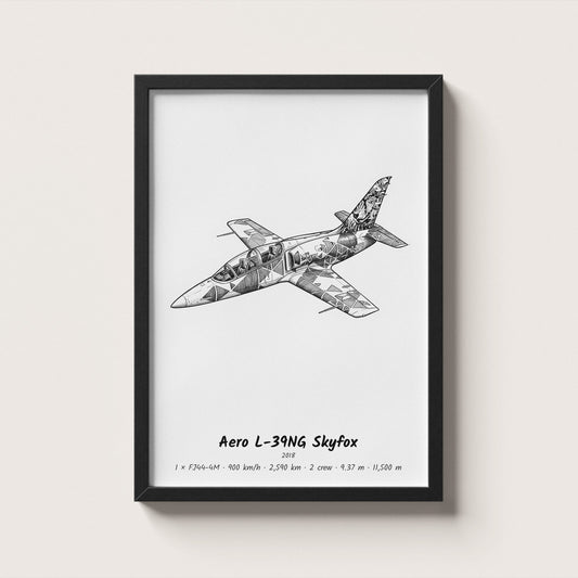 Aero L-39NG Skyfox Wall Art