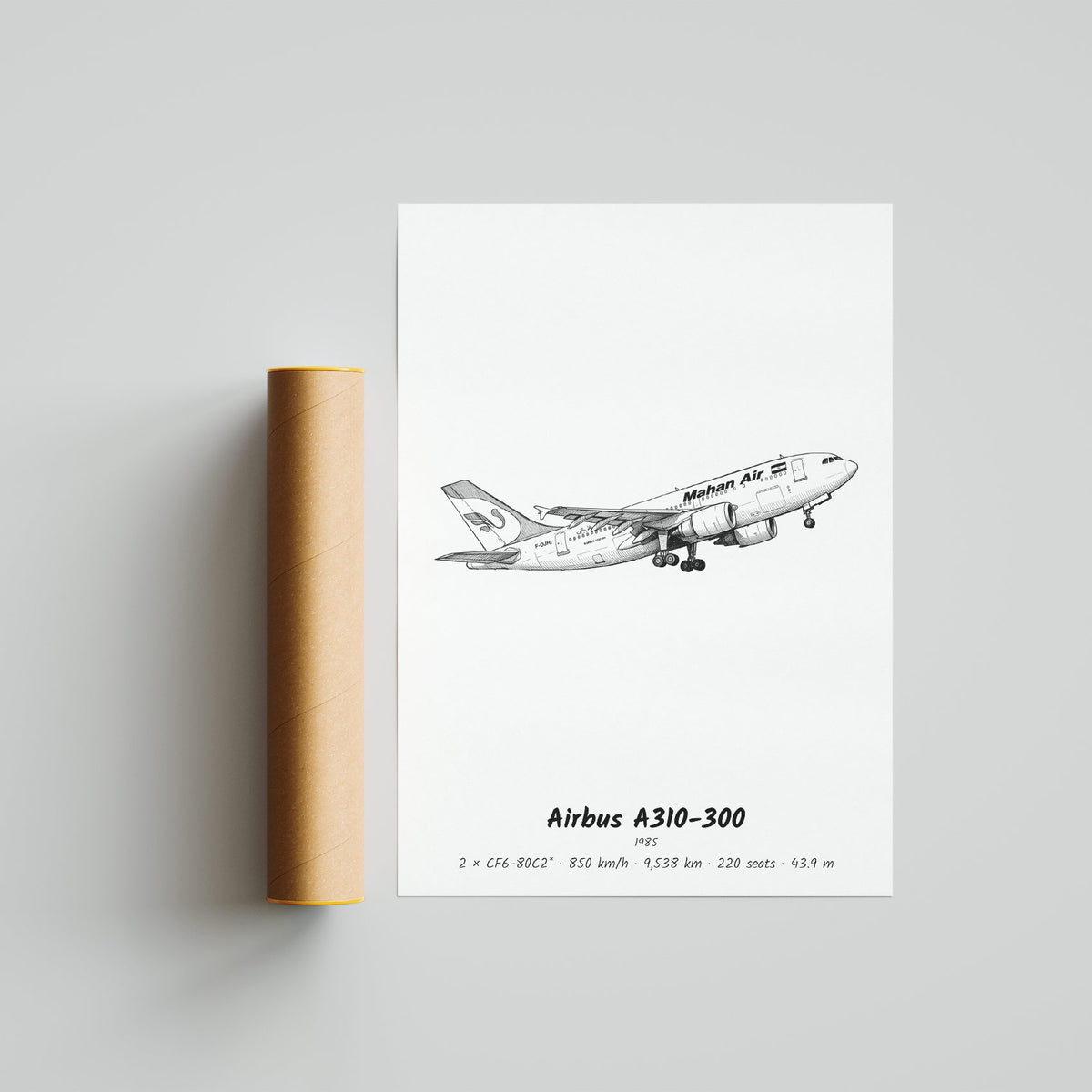 Airbus A310-300 Poster Print