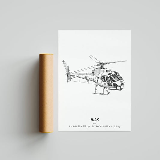 Airbus H125 Helicopter Poster