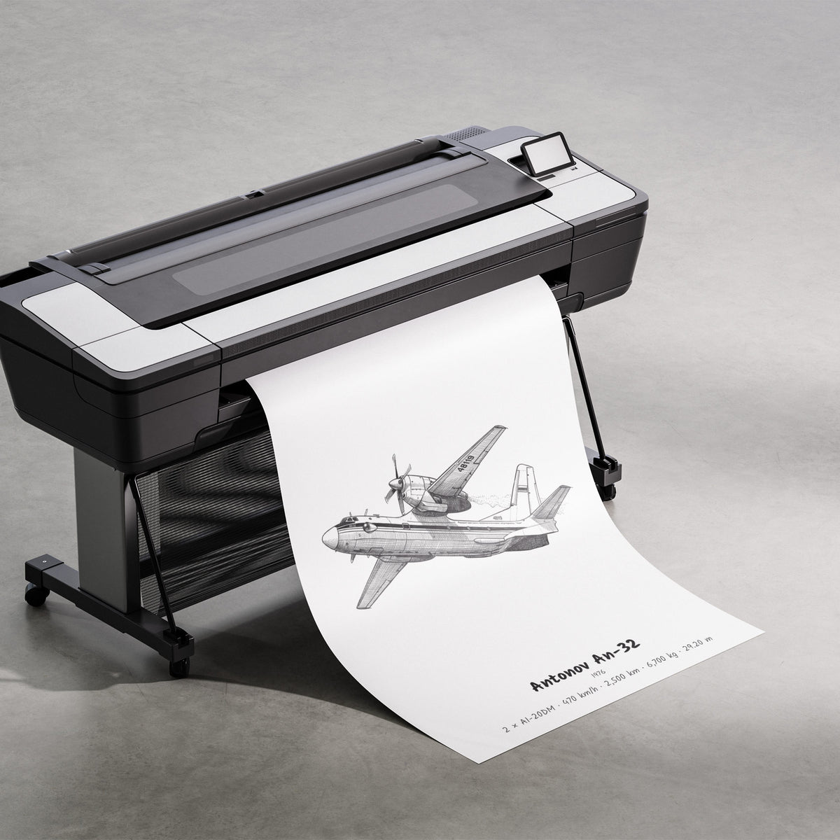 Printing the Antonov An-32 Poster