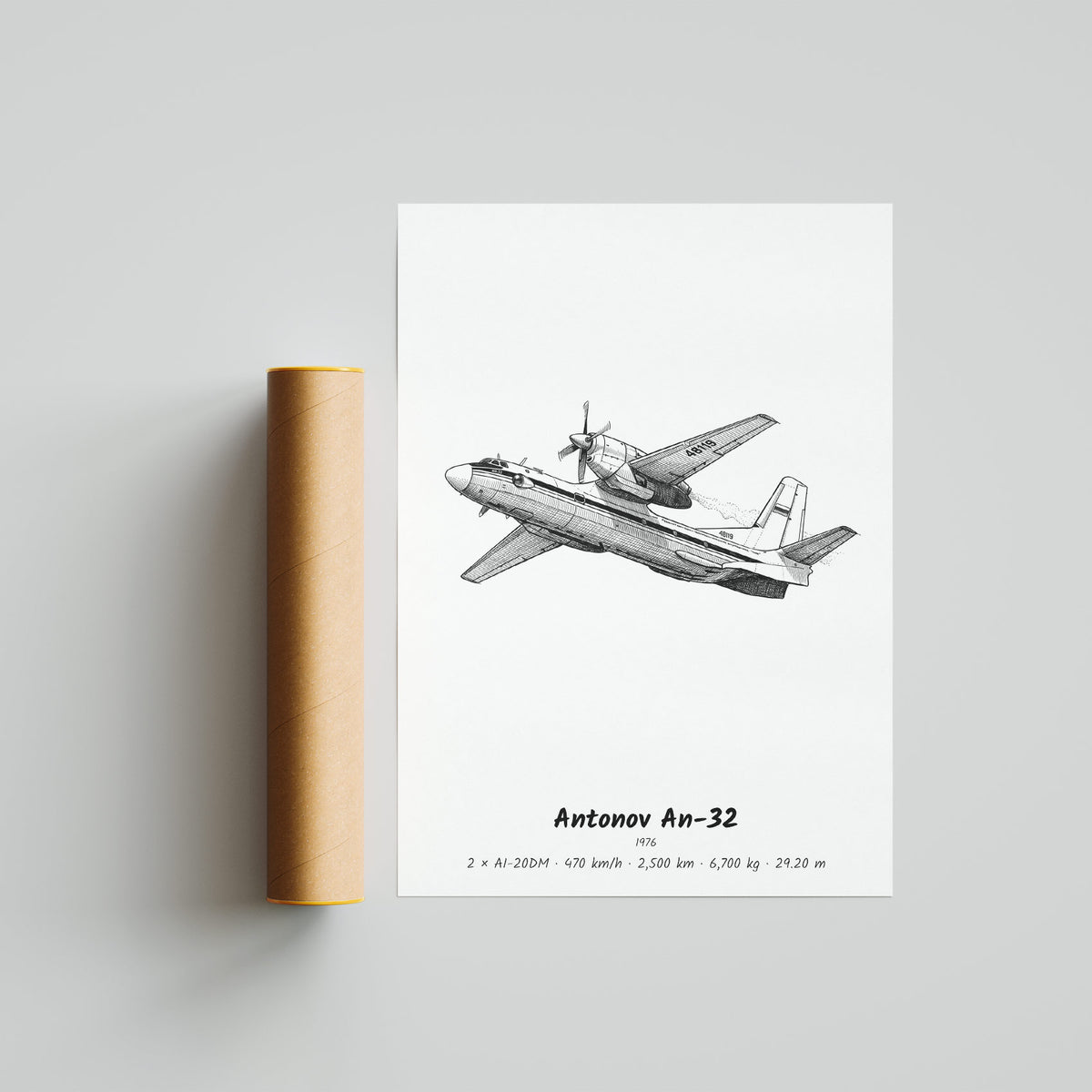 Antonov An-32 Poster Print