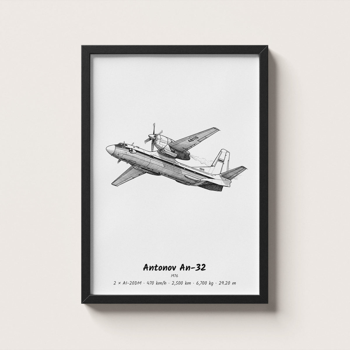 Antonov An-32 Wall Art