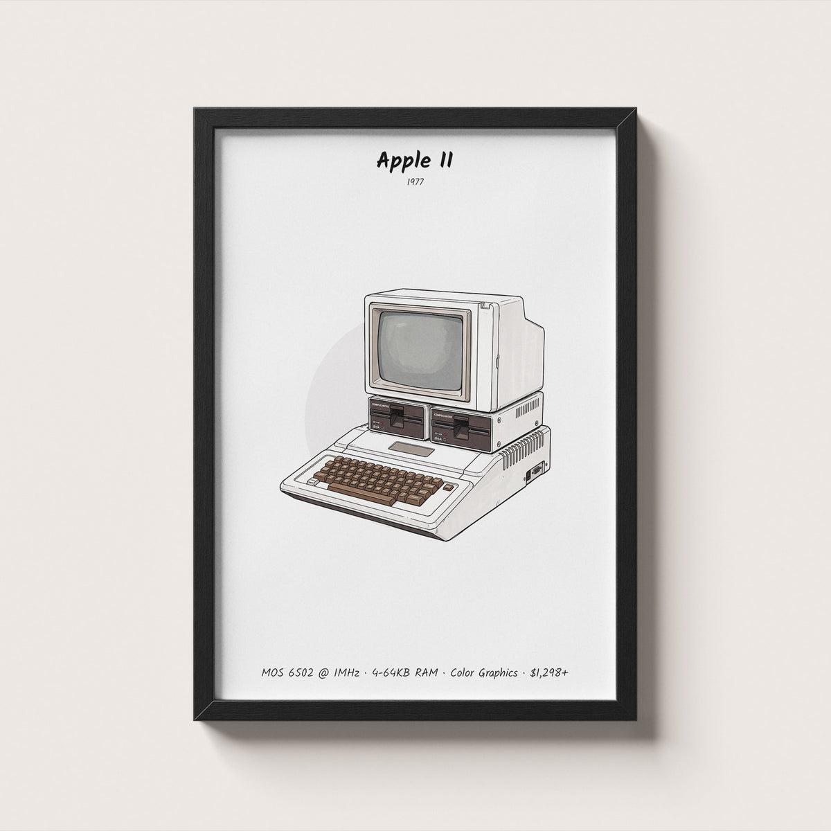 Apple II Framed Wall Art
