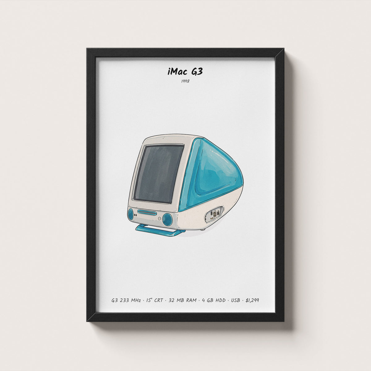 Apple iMac G3 Framed Wall Art
