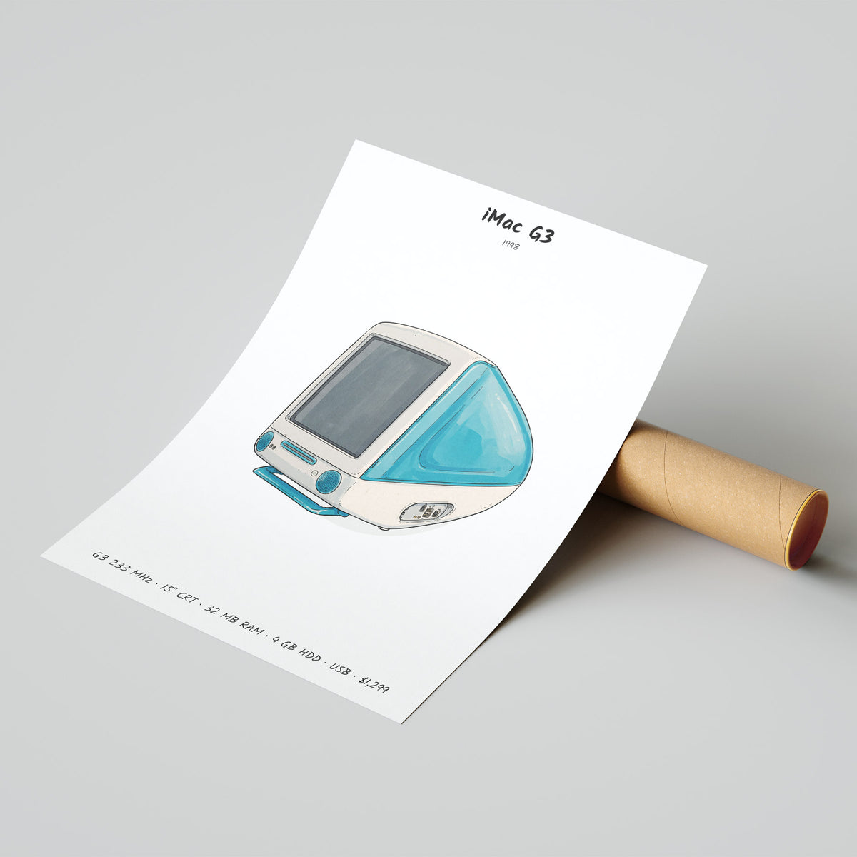 Apple iMac G3 Poster