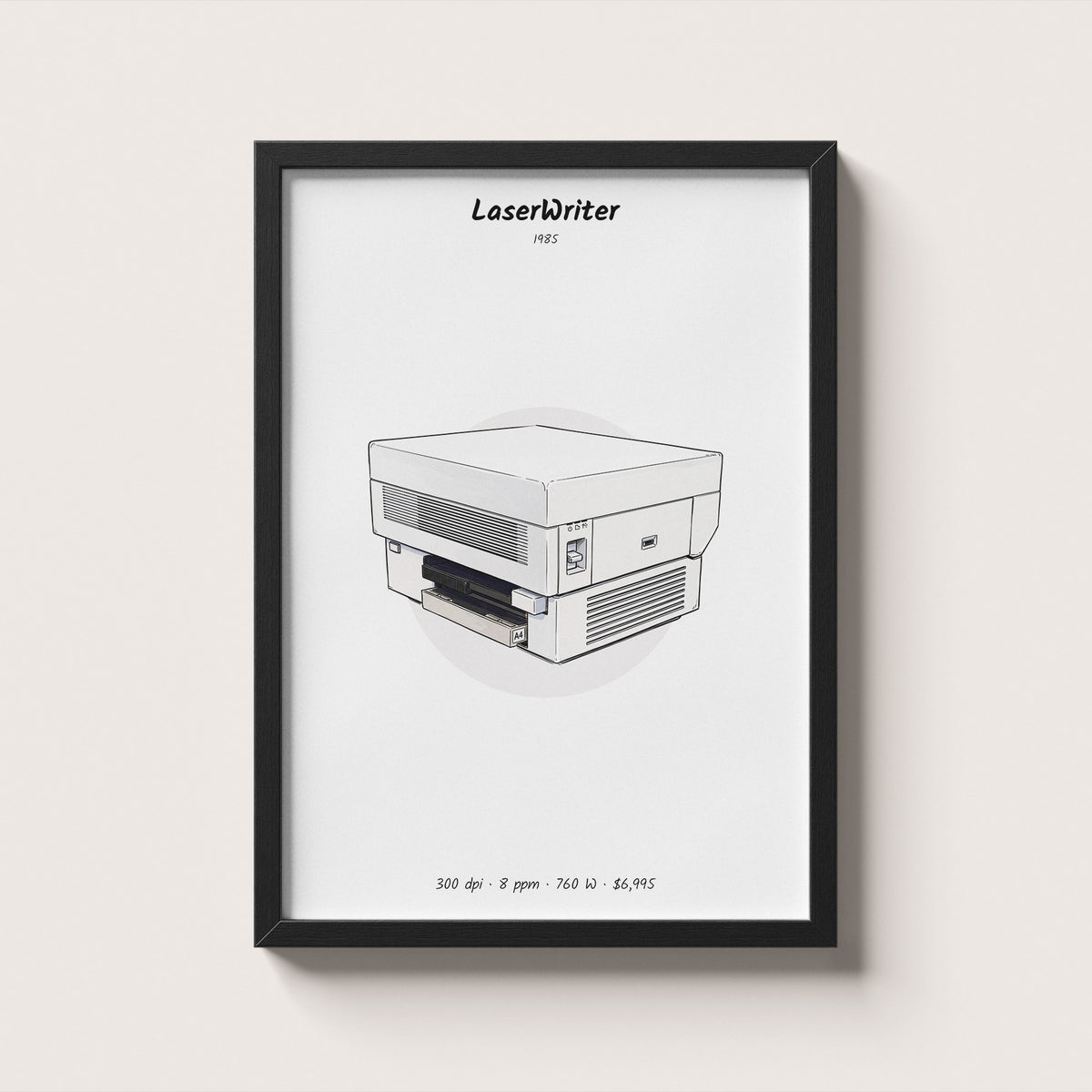 Apple LaserWriter Framed Wall Art