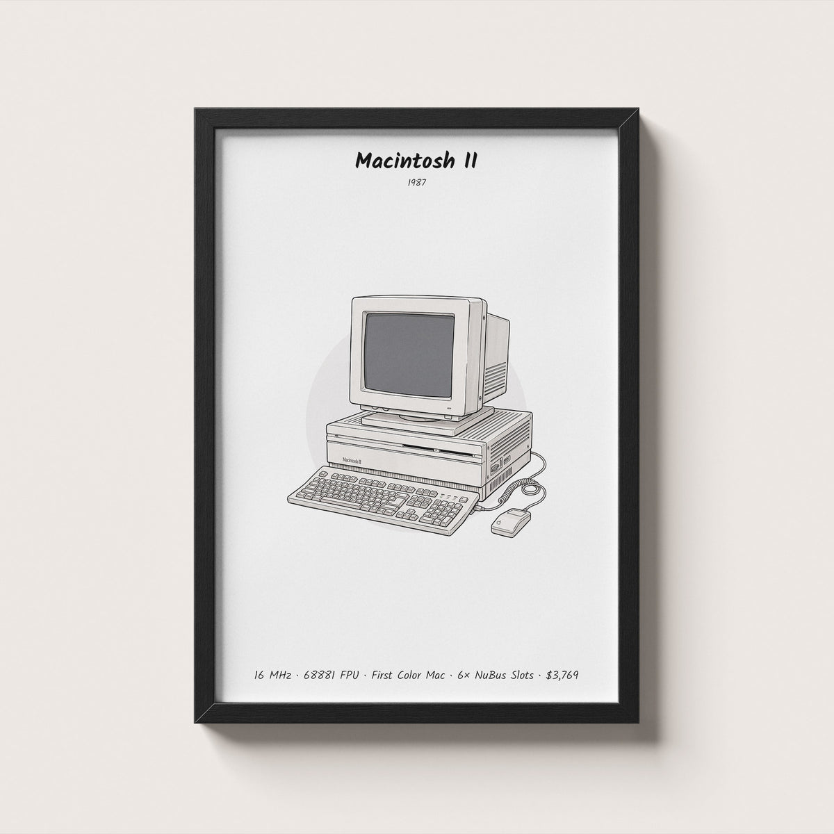 Macintosh II Framed Wall Art