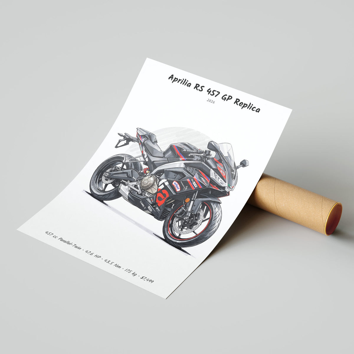 Aprilia RS 457 GP Replica 2026 Poster