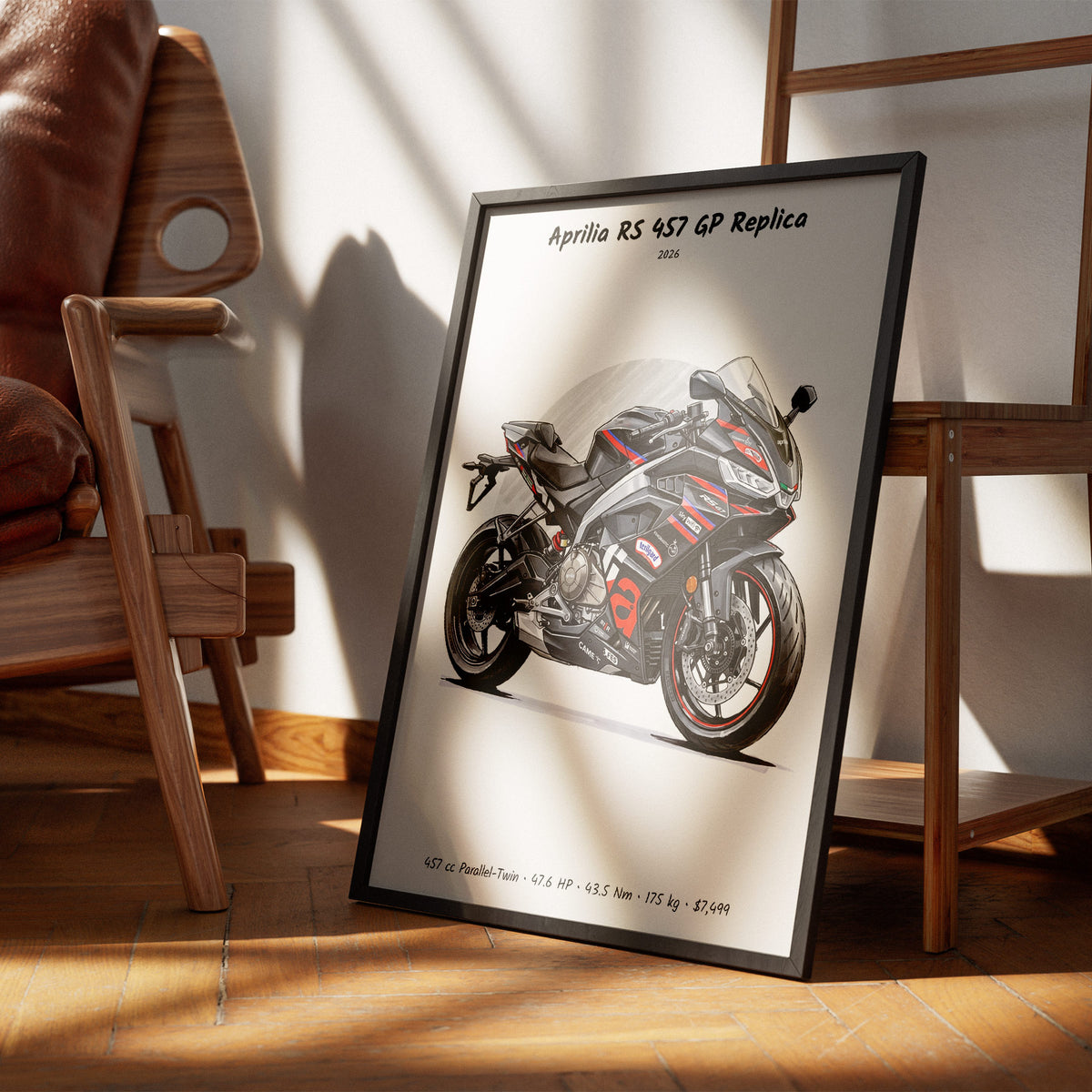 Aprilia RS 457 GP Replica 2026 Wall Art