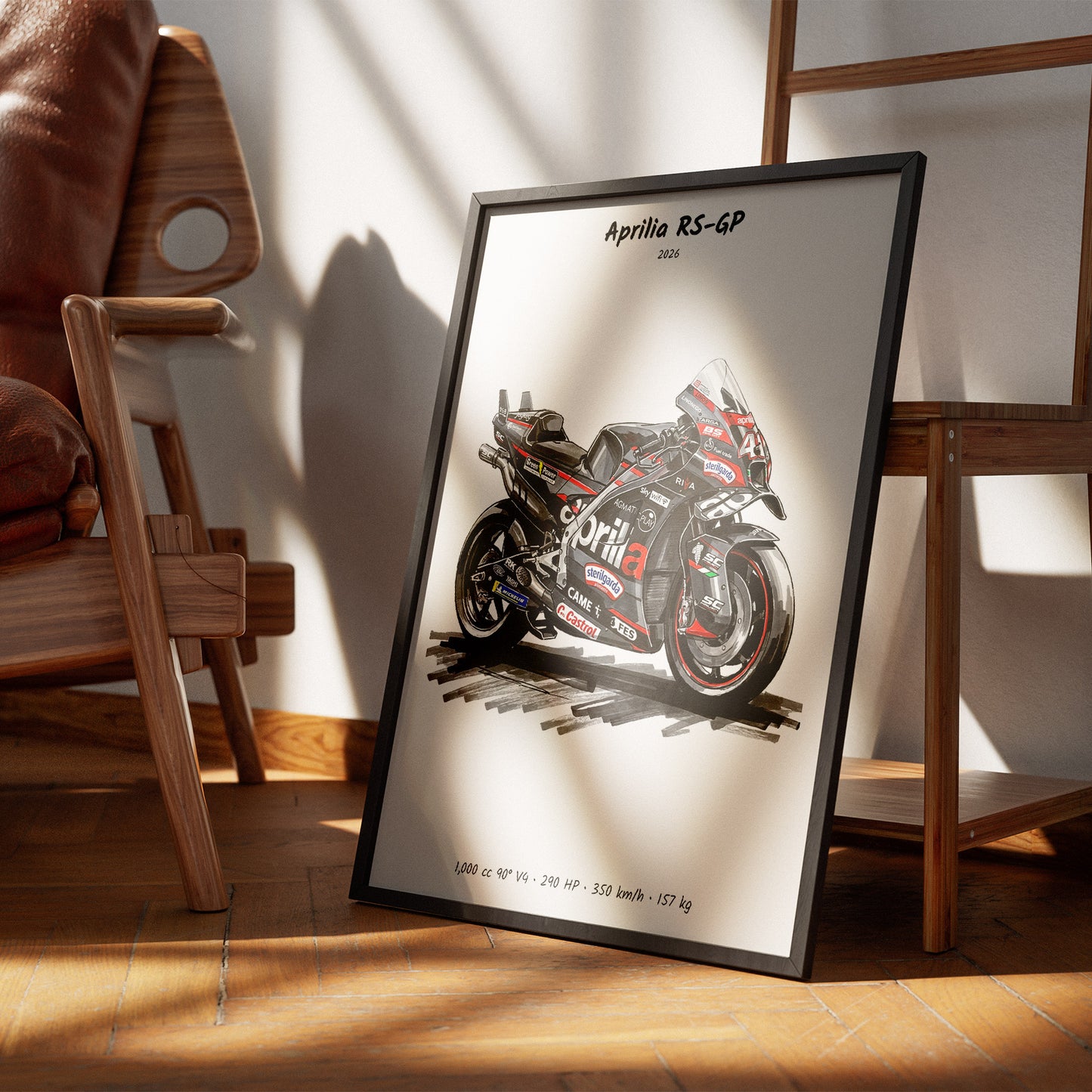 Aprilia RS-GP MotoGP Motorcycle Wall Art