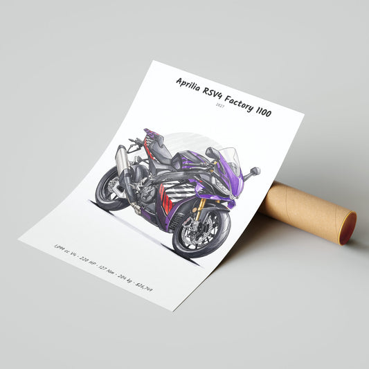 Aprilia RSV4 Factory 1100 2027 Poster