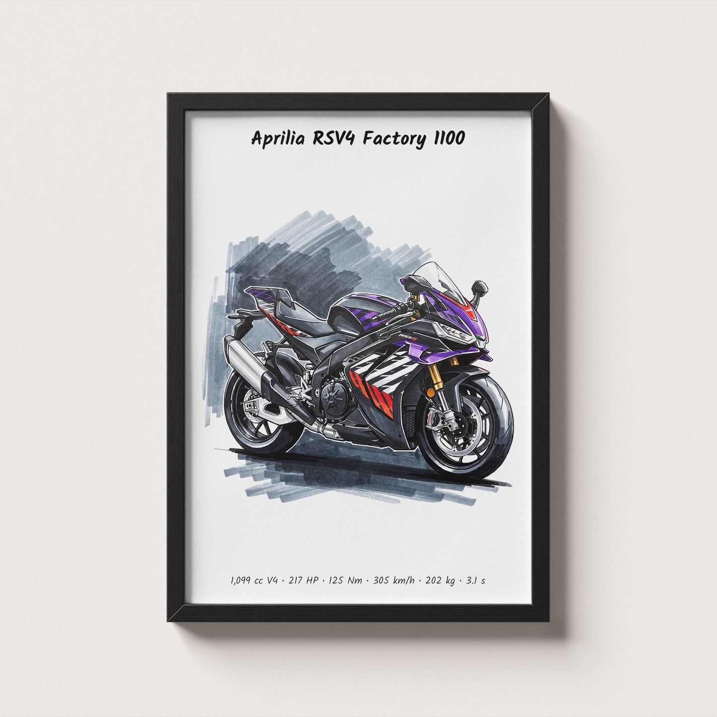 Aprilia RSV4 Factory 1100 Art Print