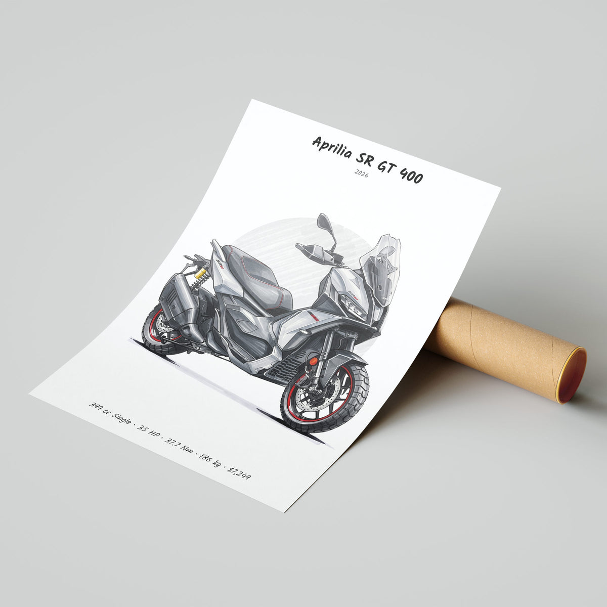 Aprilia SR GT 400 2026 Poster