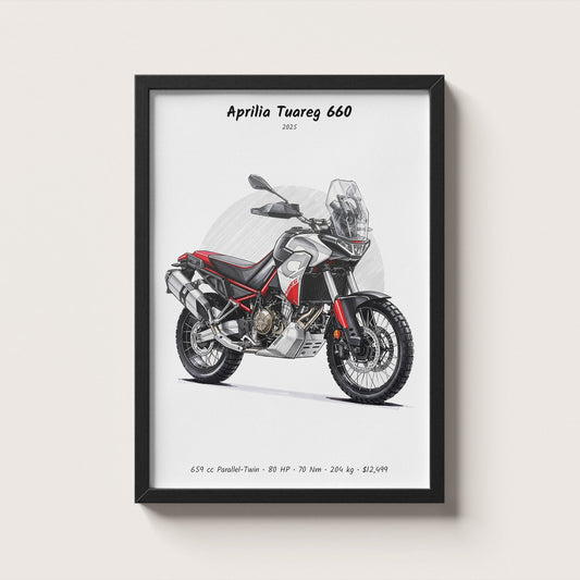 Aprilia Tuareg 660 2025 Wall Art