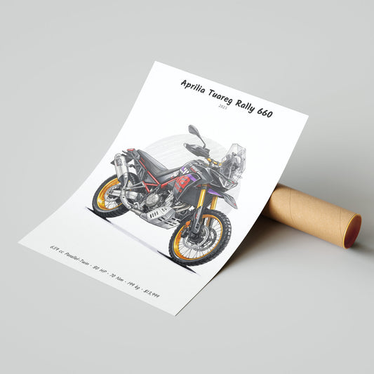 Aprilia Tuareg Rally 660 2025 Poster