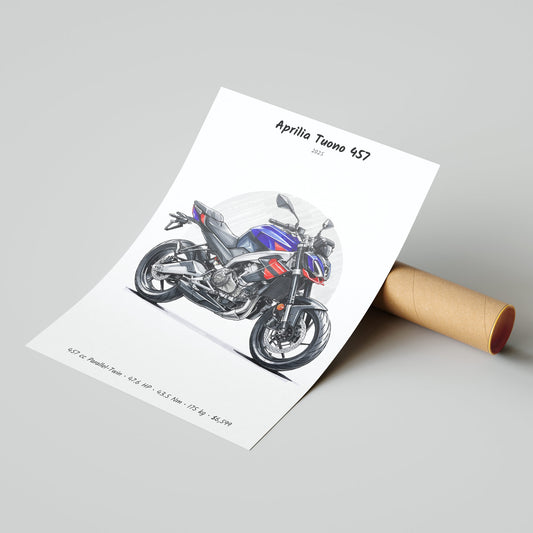 Aprilia Tuono 457 2025 Poster