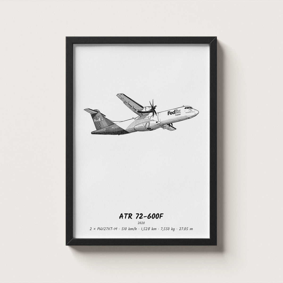 ATR 72-600F Wall Art