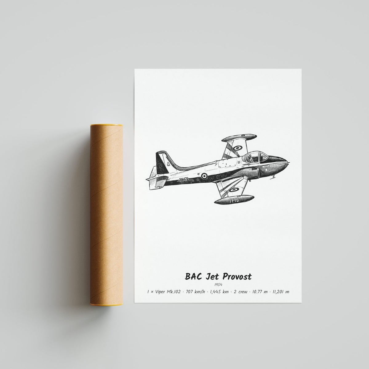 BAC Jet Provost Poster Print