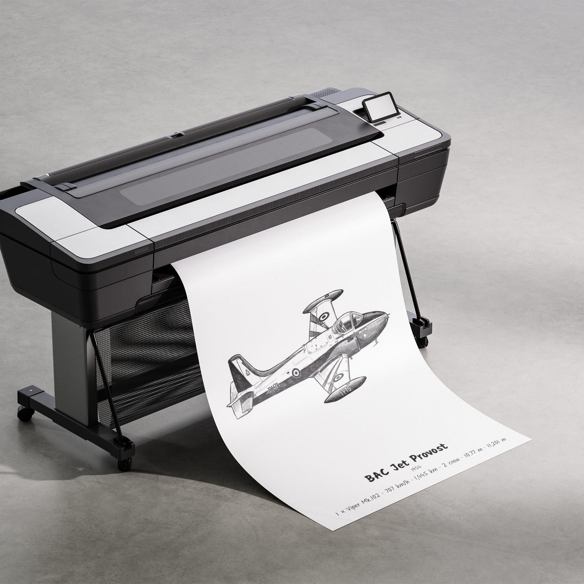 Printing the BAC Jet Provost Poster