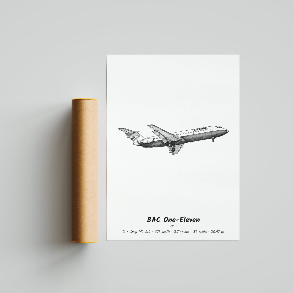 BAC One-Eleven Poster Print