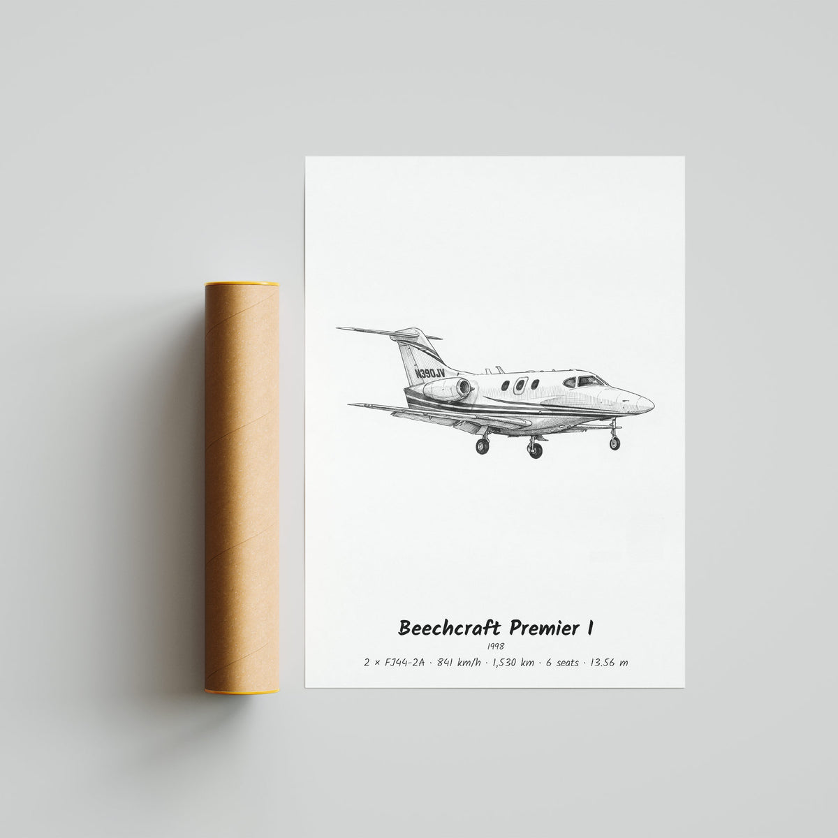 Beechcraft Premier I Poster Print