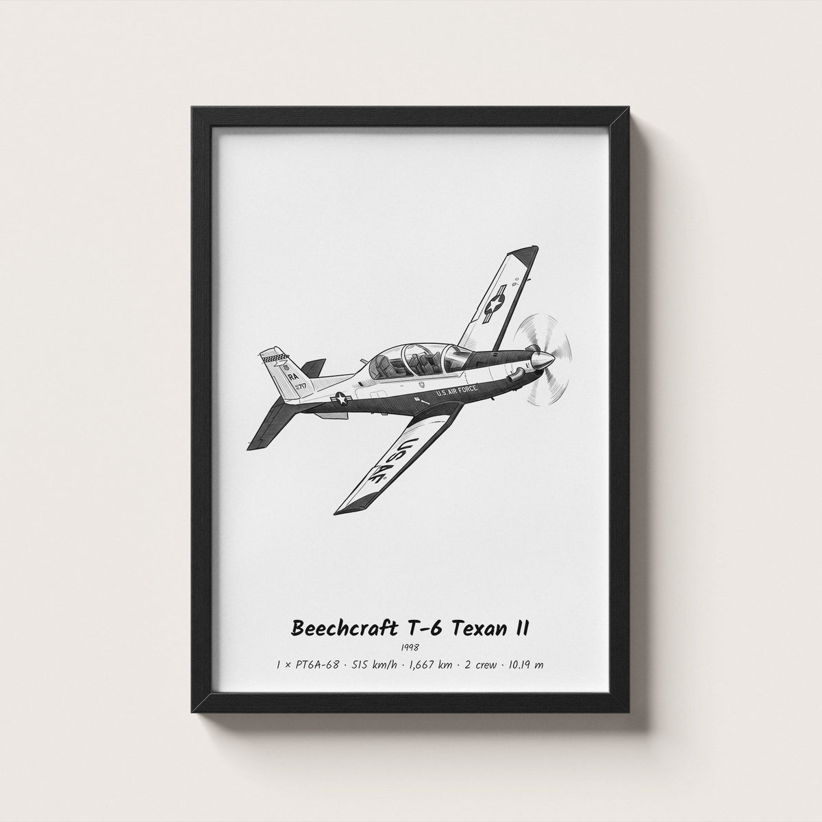 Beechcraft T-6 Texan II Wall Art