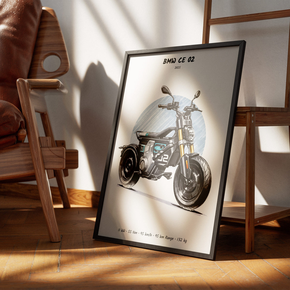 BMW CE 02 2025 Wall Art
