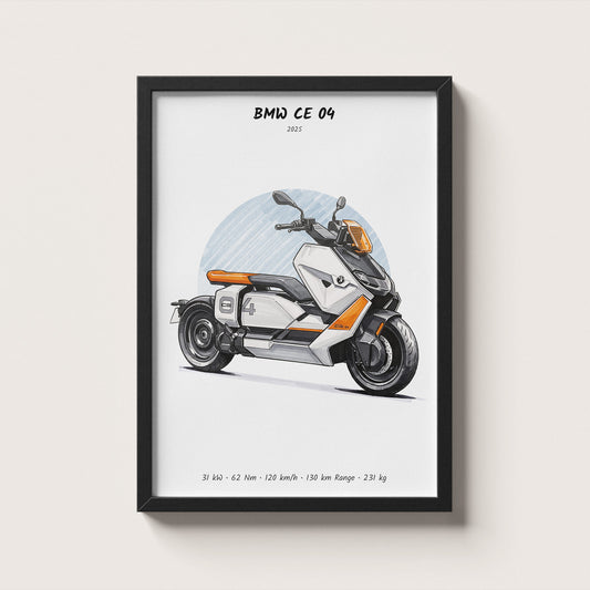 BMW CE 04 2025 Wall Art