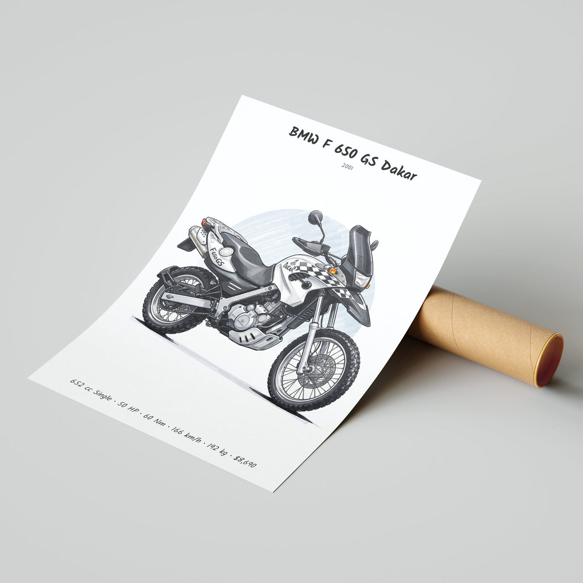 BMW F 650 GS Dakar 2001 Poster