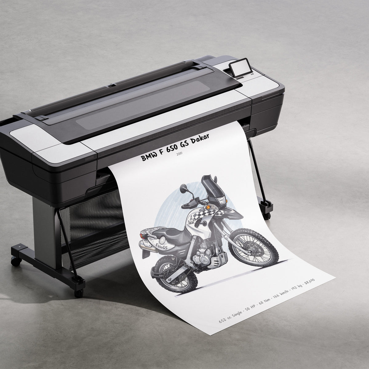 BMW F 650 GS Dakar 2001 Print
