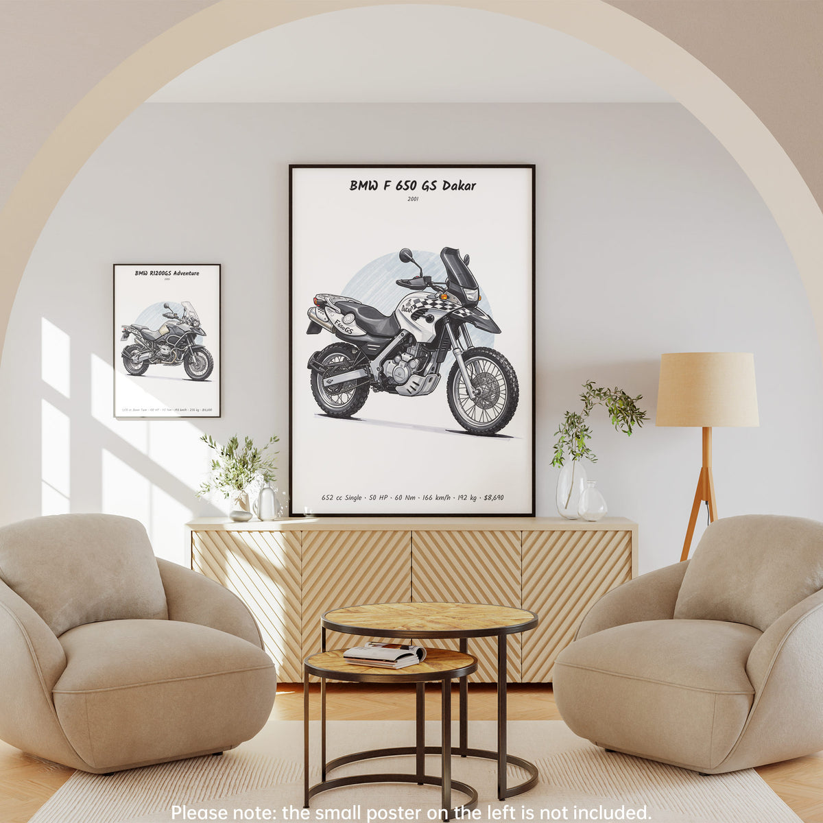 BMW F 650 GS Dakar 2001 Wall Art