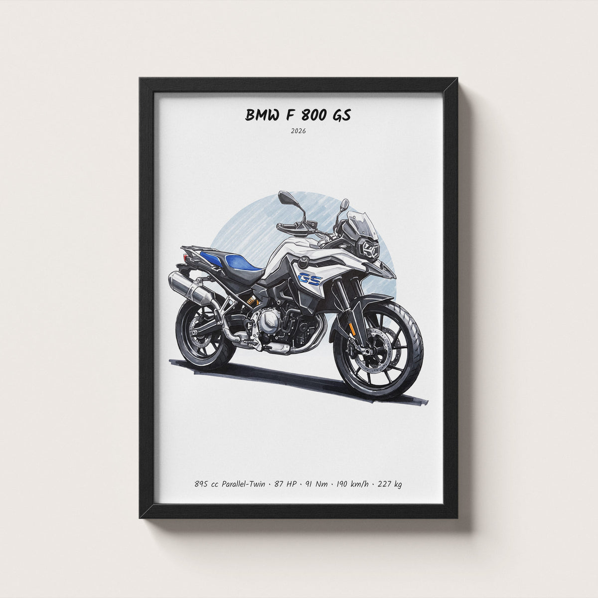 BMW F 800 GS 2026 Wall Art