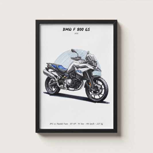 BMW F 800 GS 2026 Wall Art