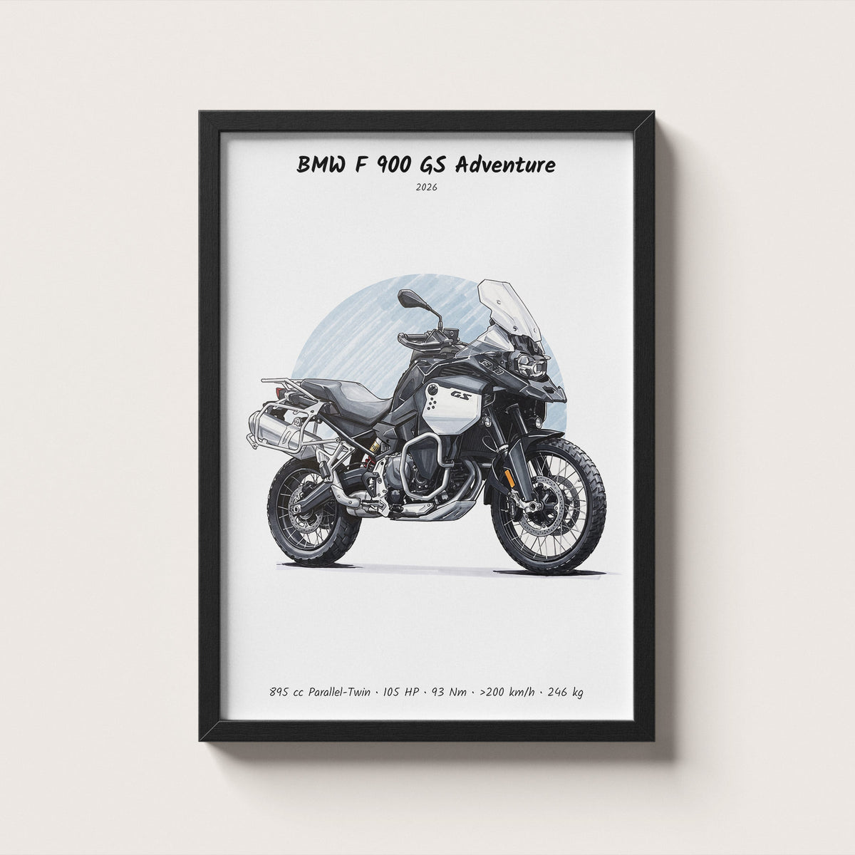 BMW F 900 GS Adventure 2026 Wall Art