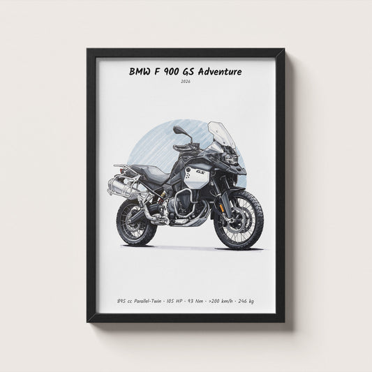 BMW F 900 GS Adventure 2026 Wall Art