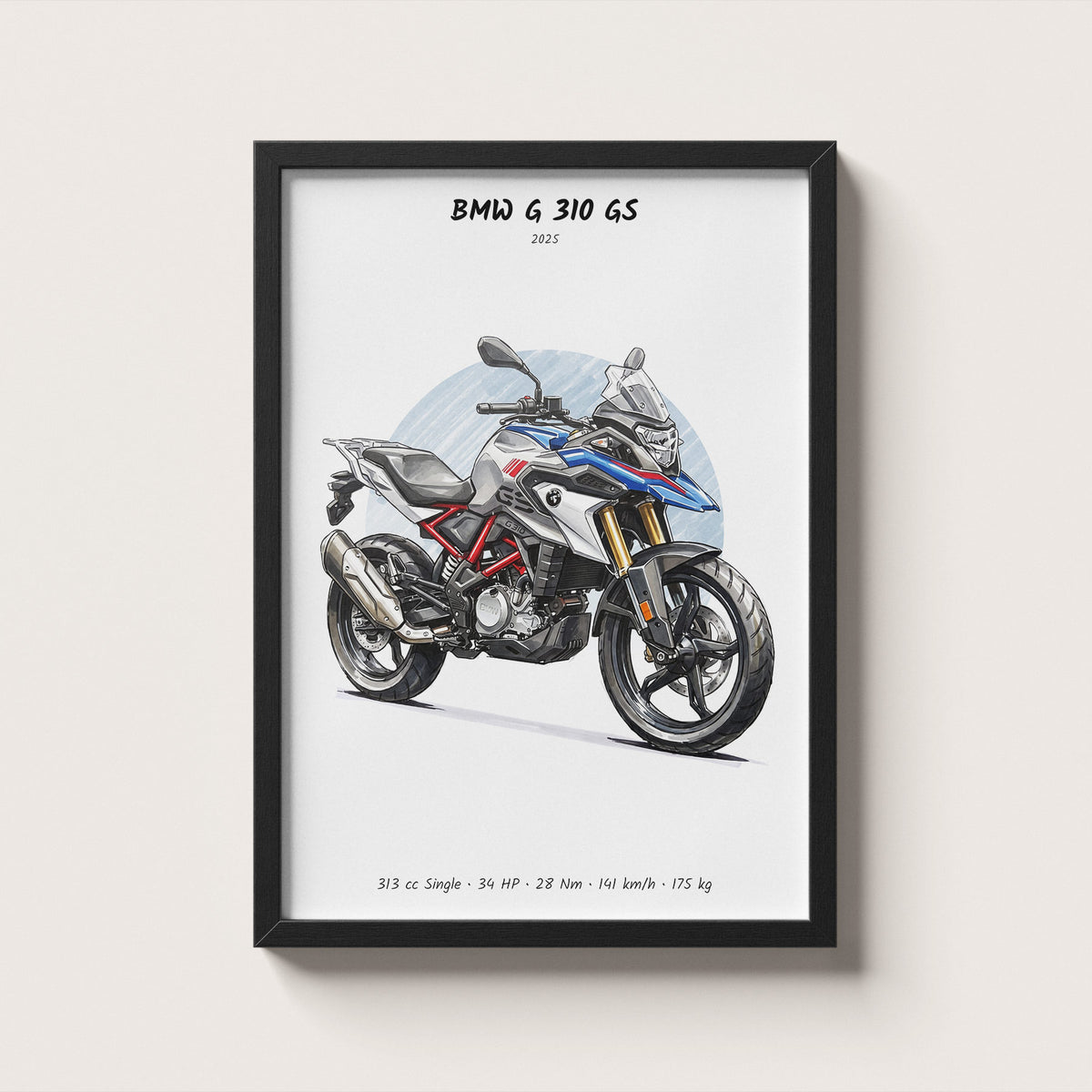 BMW G 310 GS 2025 Wall Art