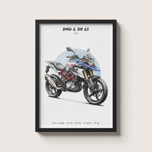 BMW G 310 GS 2025 Wall Art