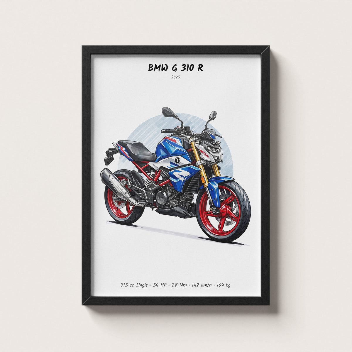 BMW G 310 R 2025 Wall Art