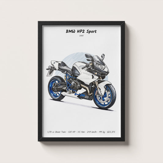 BMW HP2 Sport 2008 Wall Art