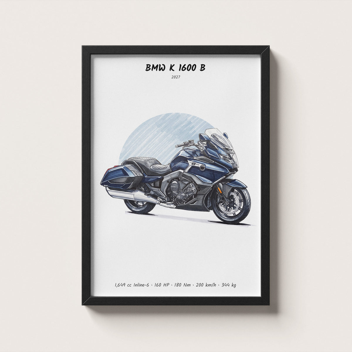 BMW K 1600 B 2027 Wall Art