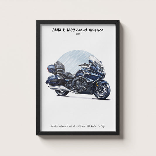 BMW K 1600 Grand America 2027 Wall Art
