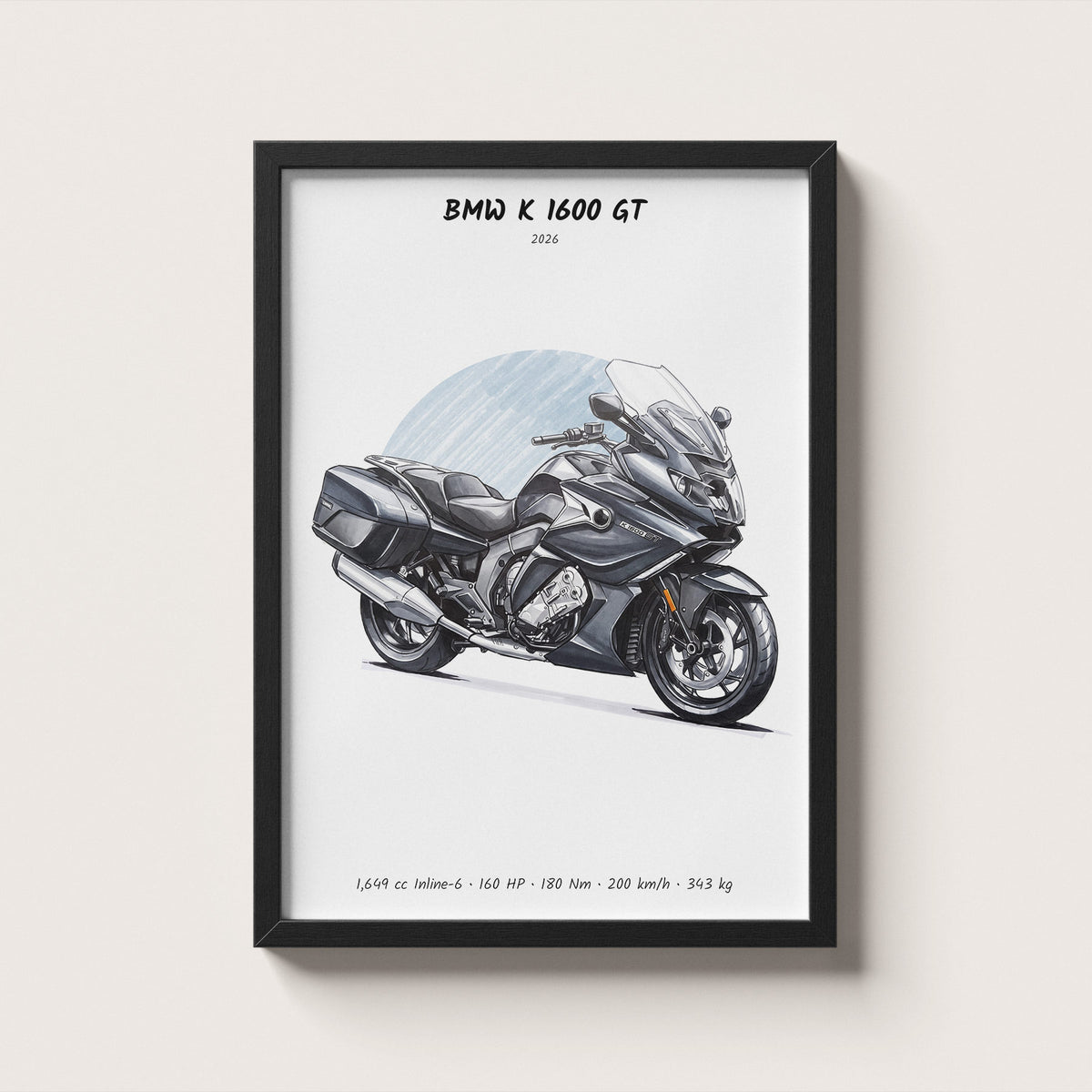 BMW K 1600 GT 2026 Wall Art
