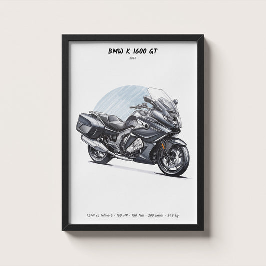 BMW K 1600 GT 2026 Wall Art