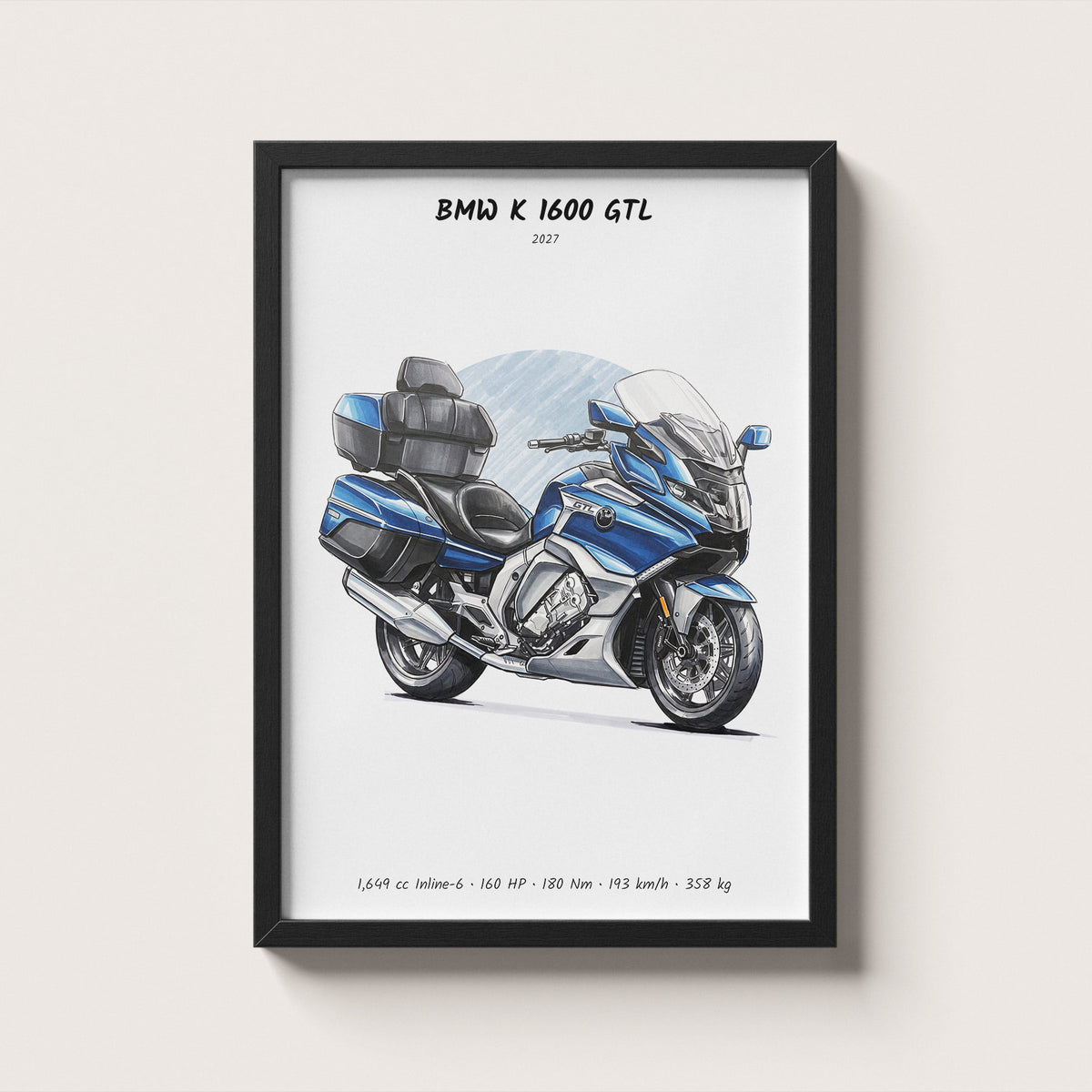 BMW K 1600 GTL 2027 Wall Art