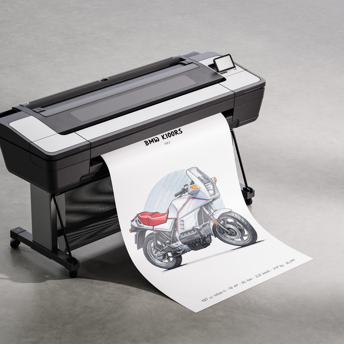 BMW K100RS 1983 Print