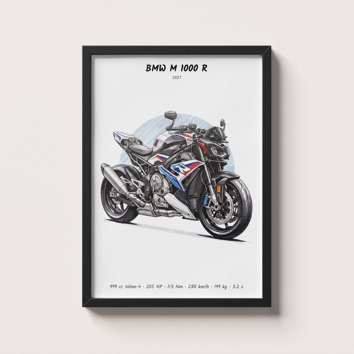 BMW M 1000 R 2027 Wall Art