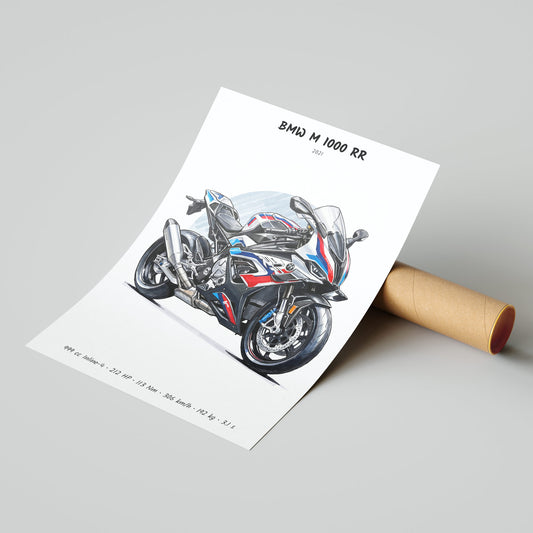 BMW M 1000 RR 2021 Poster