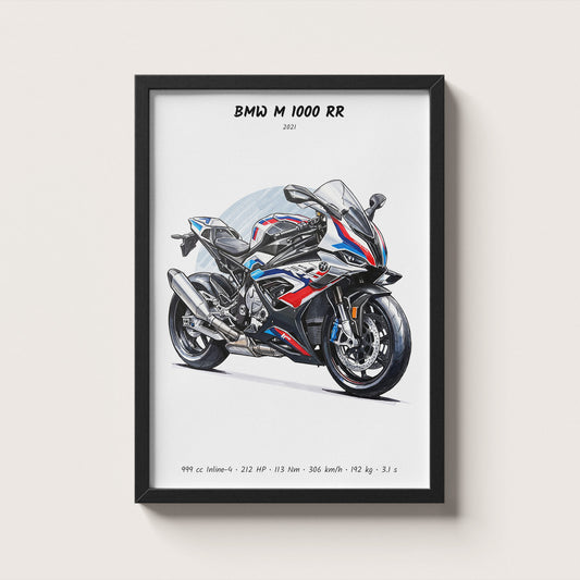 BMW M 1000 RR 2021 Wall Art