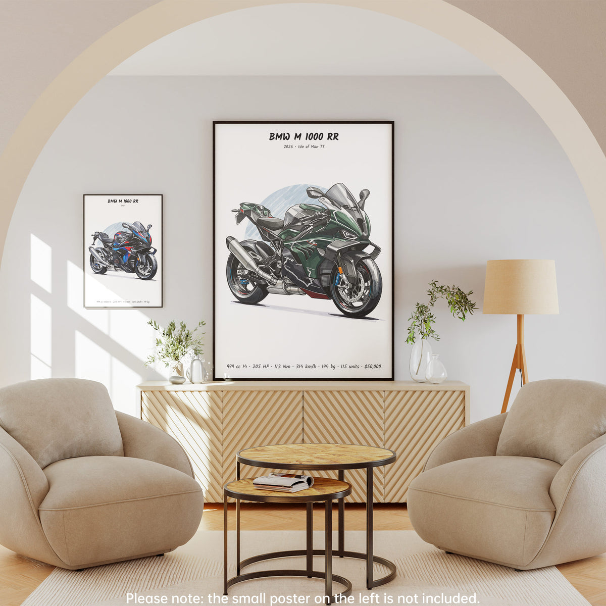BMW M 1000 RR Isle of Man TT 2026 Wall Art